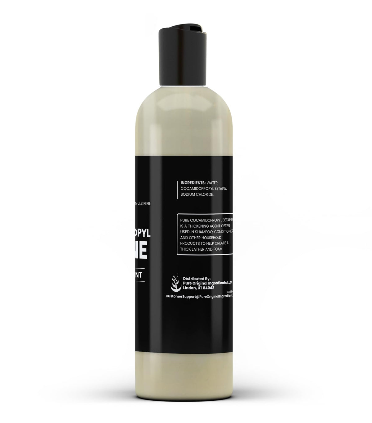 Cocamidopropyl Betaine vue de côté, format 8 fl oz