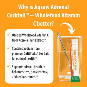 Cocktail Adrenal Jigsaw Health avec des ingrédients naturels