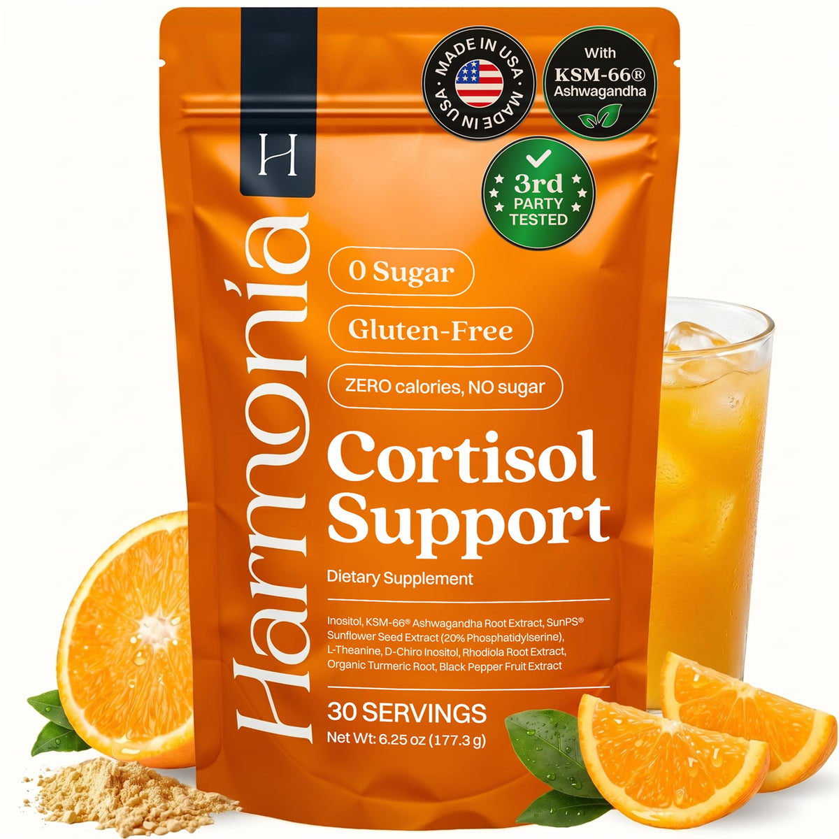 Cocktail de Cortisol HARMONÍA 200g - vue avant du packaging