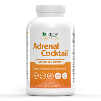 Cocktail Surrénal Jigsaw Health 360 capsules vue avant