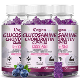 CocoaNee Gummies de Glucosamine Chondroïtine 3000MG - vue de face
