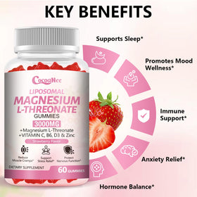 CocoaNee Gummies de Magnésium L-Thréonate - prise en main