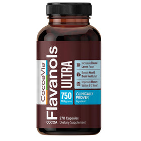 CocoaVia Flavanols 750mg complément alimentaire en gélules