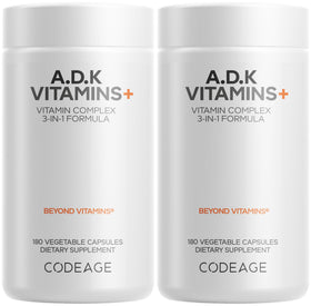 Codeage ADK Vitamines A, D3, K1 et K2 - Flacon avant
