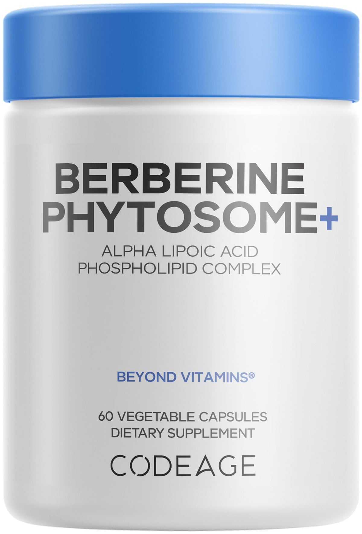 Codeage Berberine Phytosome 500 mg HCL bouteille vue avant