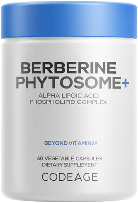 Codeage Berberine Phytosome 500 mg HCL bouteille vue avant
