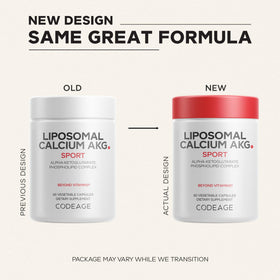 Codeage Calcium AKG Liposomal Capsules sur une table