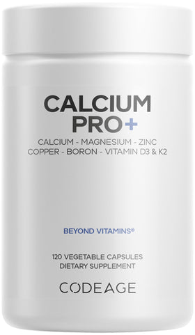 Codeage Calcium Pro+ 250mg flacon avant avec 120 capsules