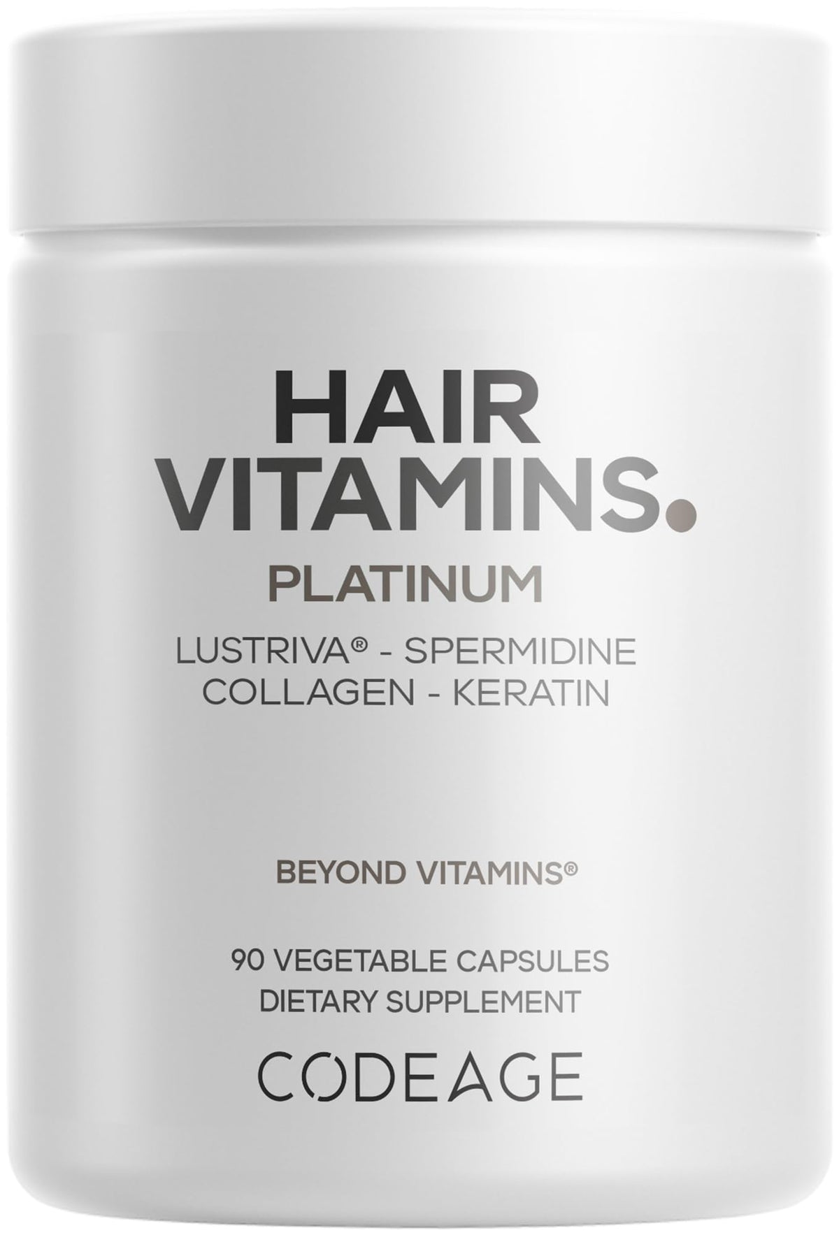 Codeage Cheveux Platinum 90 capsules vue avant