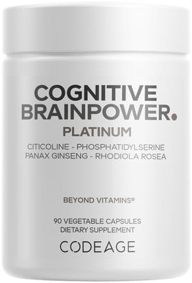 Codeage Cognitive Brainpower 90 capsules vue avant du flacon
