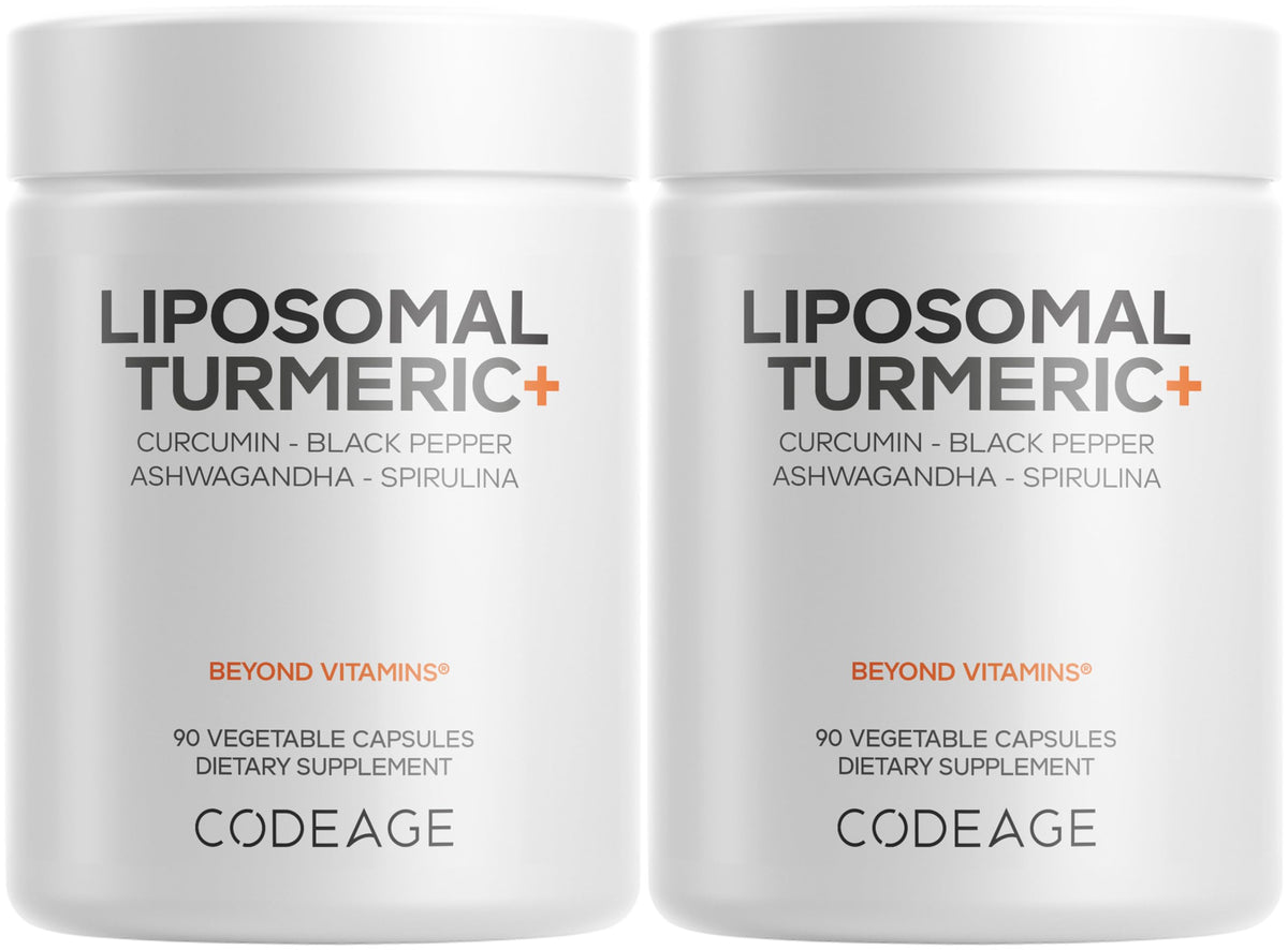 Codeage Complément Alimentaire Curcuma Liposomal 90 Gélules vue avant