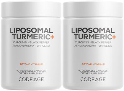 Codeage Complément Alimentaire Curcuma Liposomal 90 Gélules vue avant