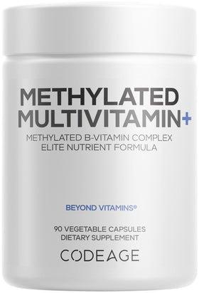 Codeage complément multivitaminé methylé 90 capsules vue de face