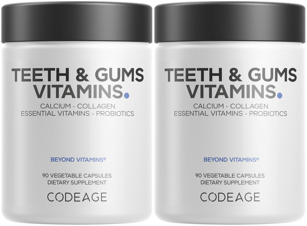 Codeage Compléments Alimentaires Dents et Gencives, emballage avant