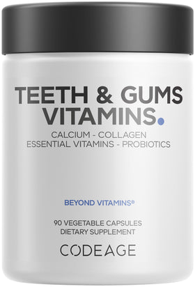 Codeage Compléments Alimentaires pour Dents et Gencives 90 Capsules avant