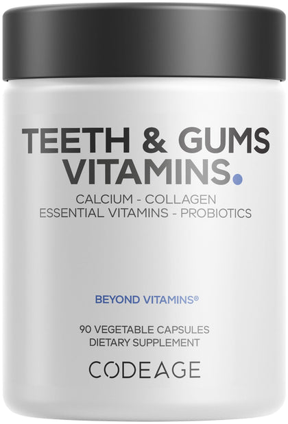 Codeage Compléments Alimentaires pour Dents et Gencives 90 Capsules avant