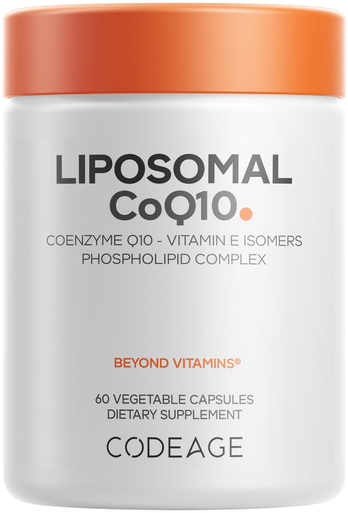 Codeage CoQ10 Liposomal 125mg capsules front view
