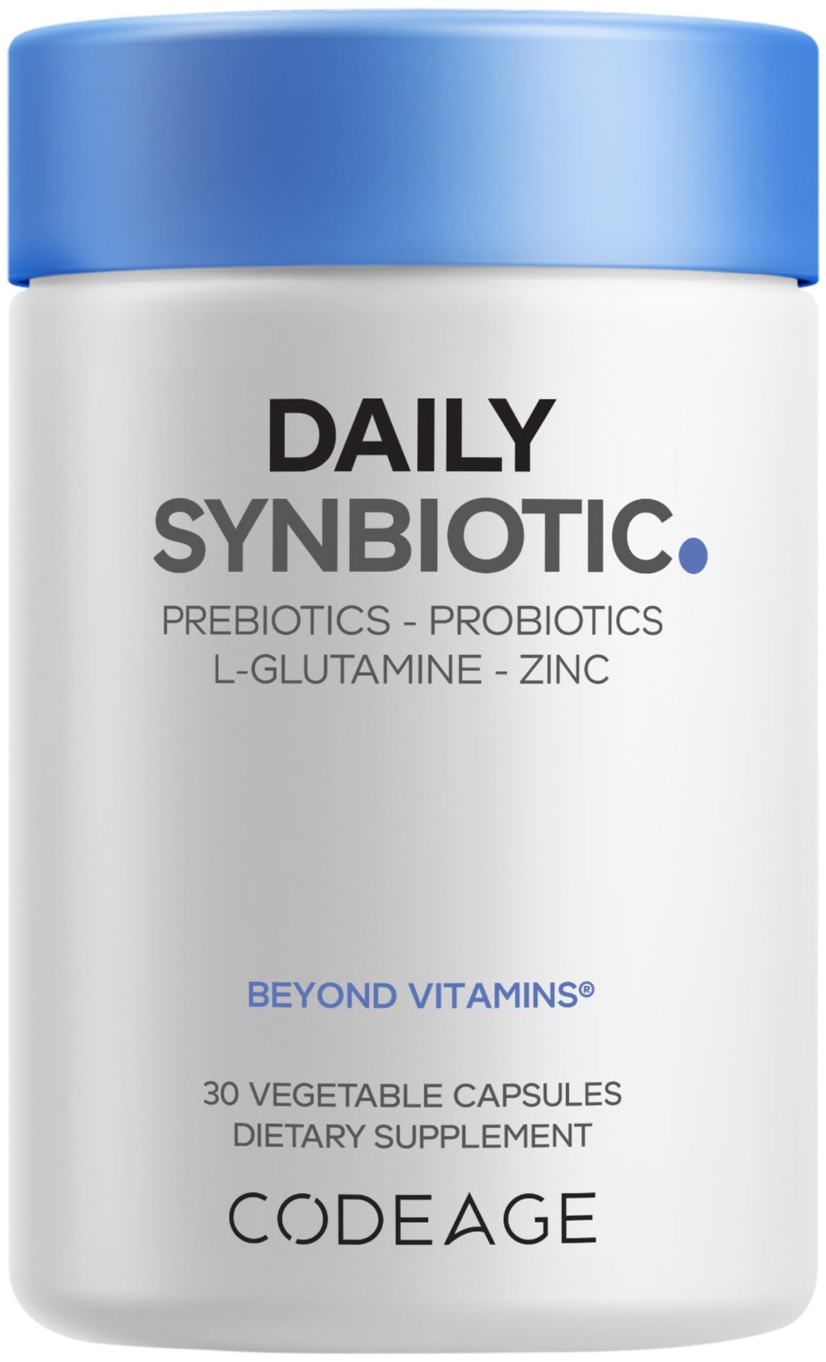 Codeage Daily Synbiotic 30 capsules vue de face