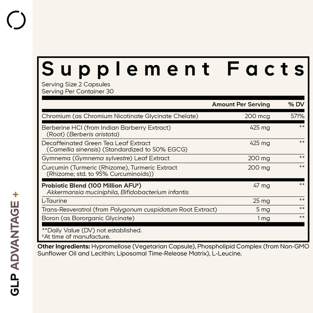Codeage GLP-Advantage+ capsules avec étiquette