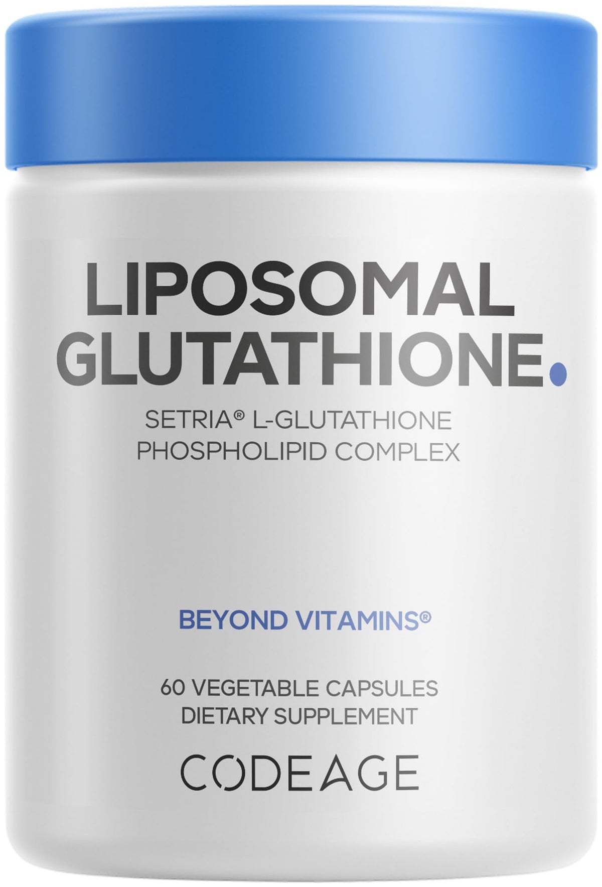 Codeage Glutathione Liposomal 500 mg vue avant de la bouteille