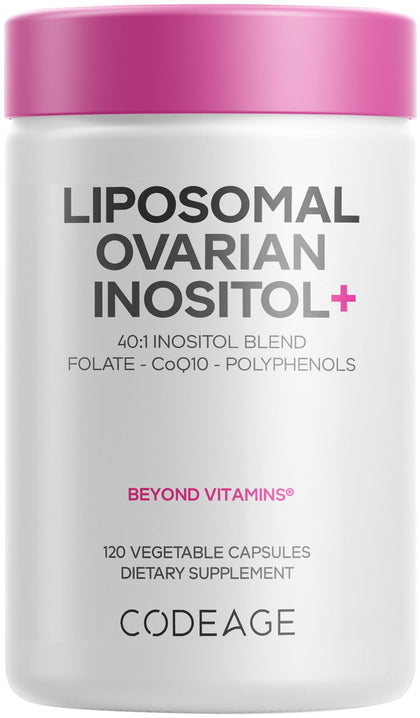 Codeage Inositol Liposomal+ 120 capsules devant de l'emballage