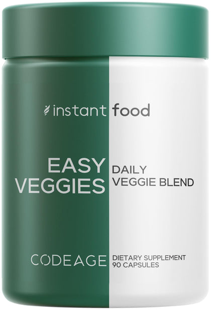 Codeage Instantfood Easy Veggies capsules vue de face, 90 gélules