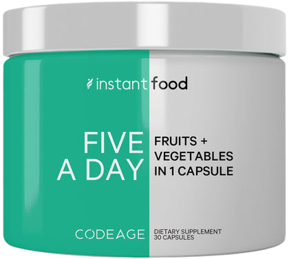 Codeage Instantfood Five A Day capsule en vue de face