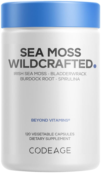 Codeage Irish Sea Moss flacon de 120 capsules vue avant