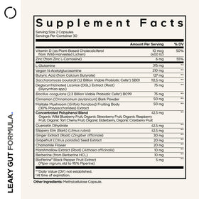 Codeage Leaky Gut capsules avec étiquette