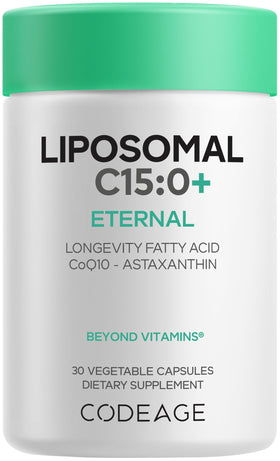 Codeage Liposomal C15:0 flacon de 30 gélules avec étiquette
