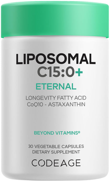 Codeage Liposomal C15:0 flacon de 30 gélules avec étiquette