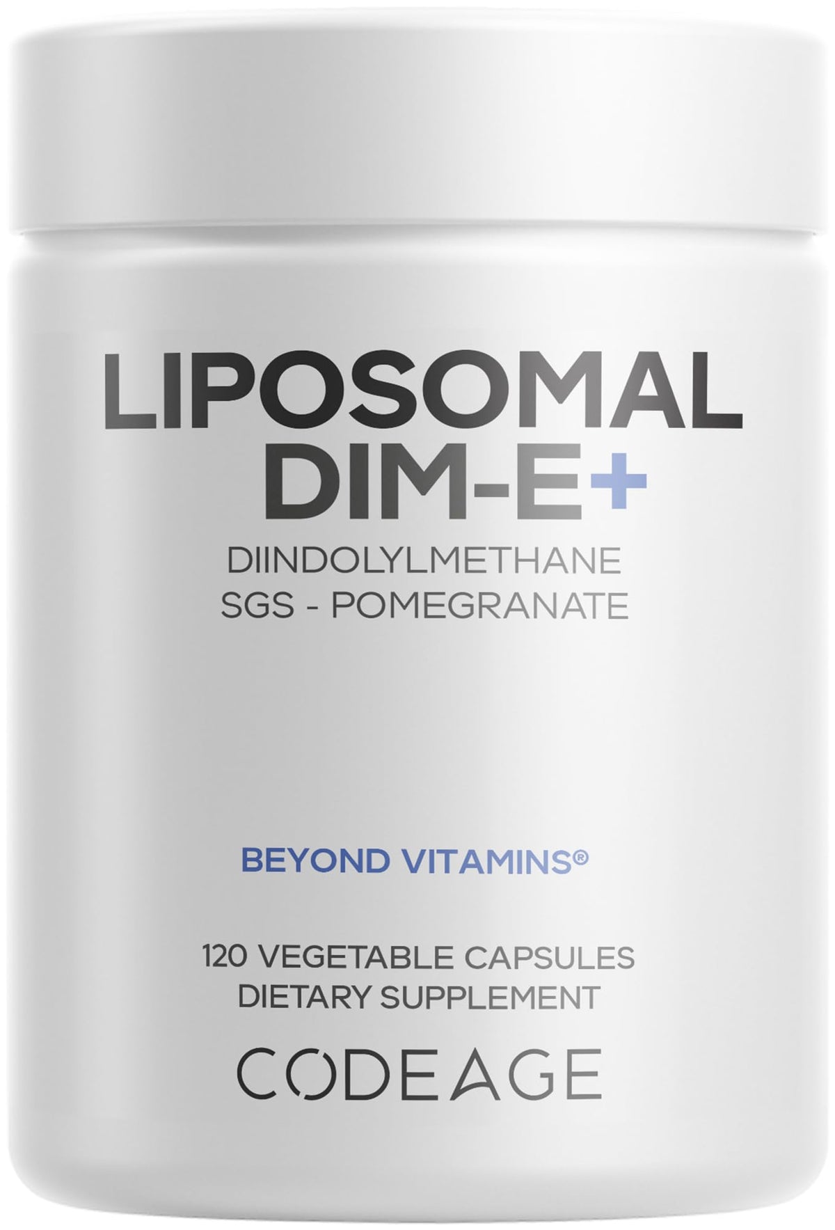 Codeage Liposomal DIM 120 capsules bouteille vue de face