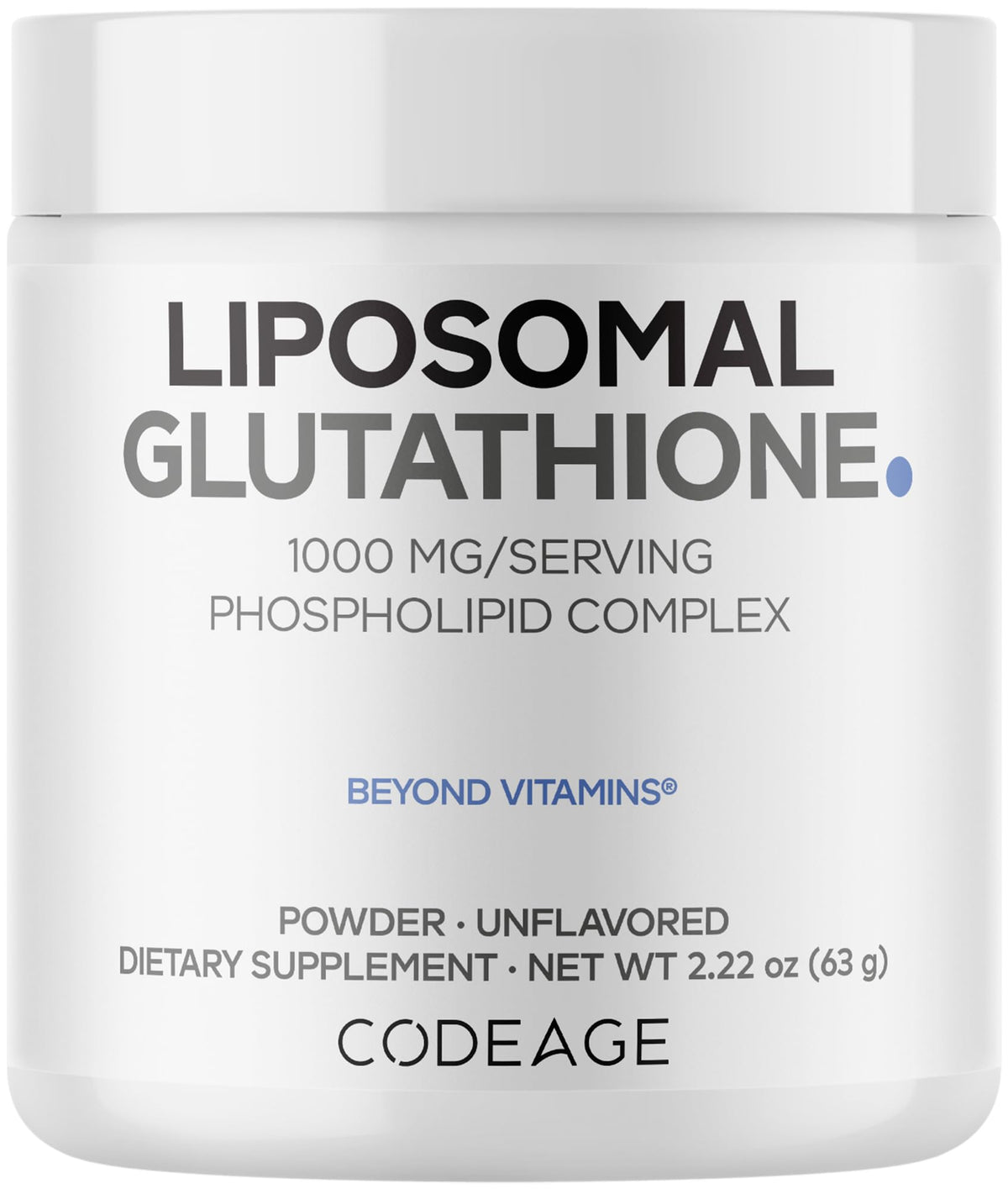 Codeage Liposomal Glutathione 100g vue de face