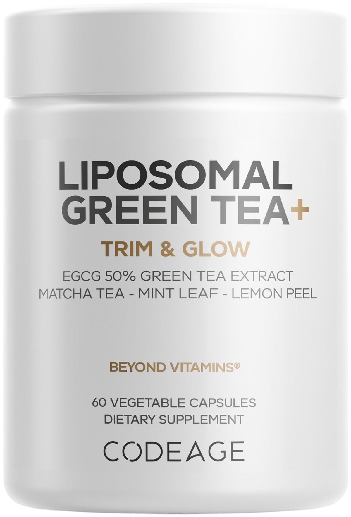 Codeage Liposomal Green Tea+ 60 capsules vue de face