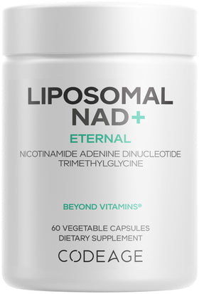 Codeage Liposomal NAD+ 500mg, 60 capsules avec emballage