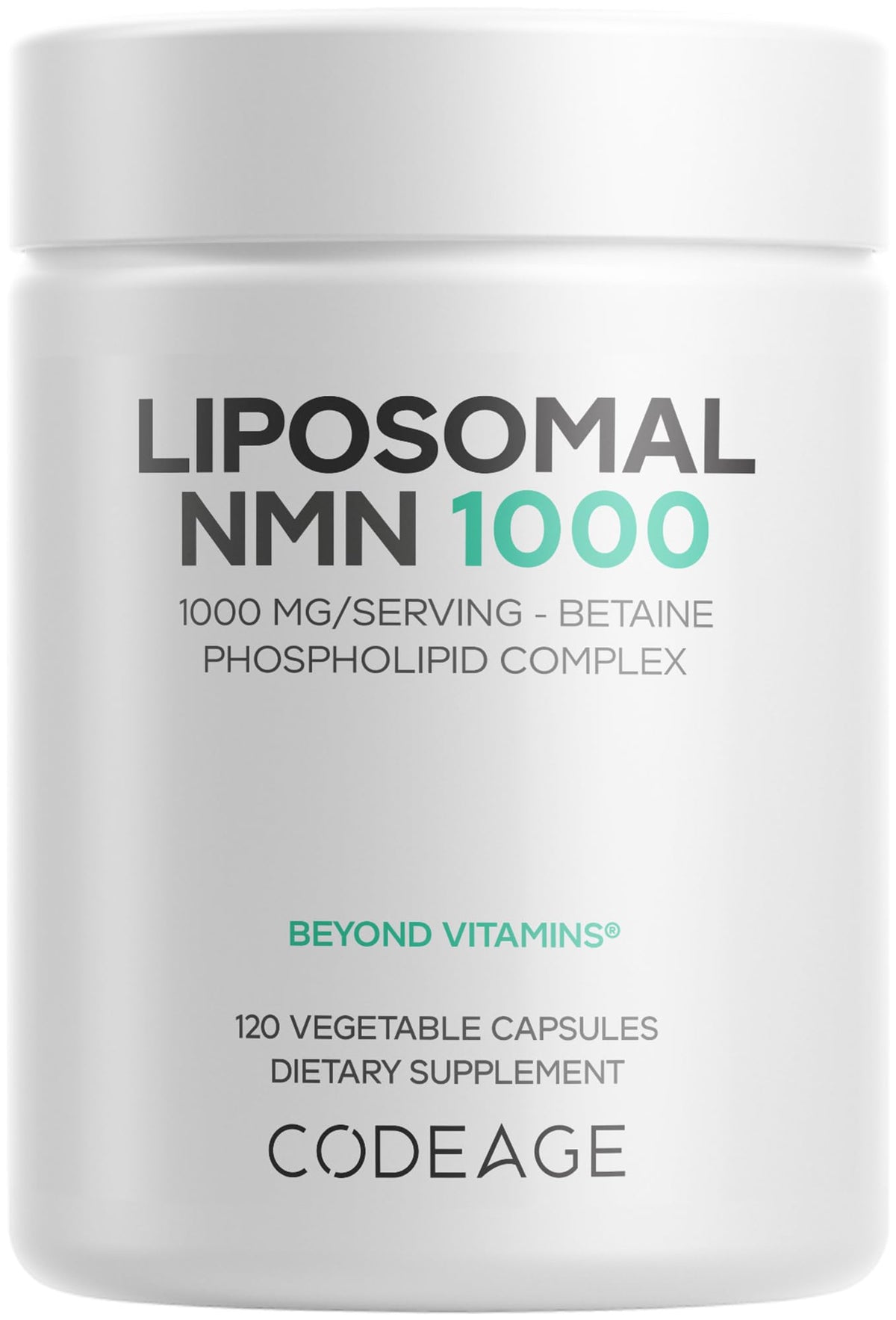 Codeage Liposomal NMN 1000mg complément alimentaire - vue de face