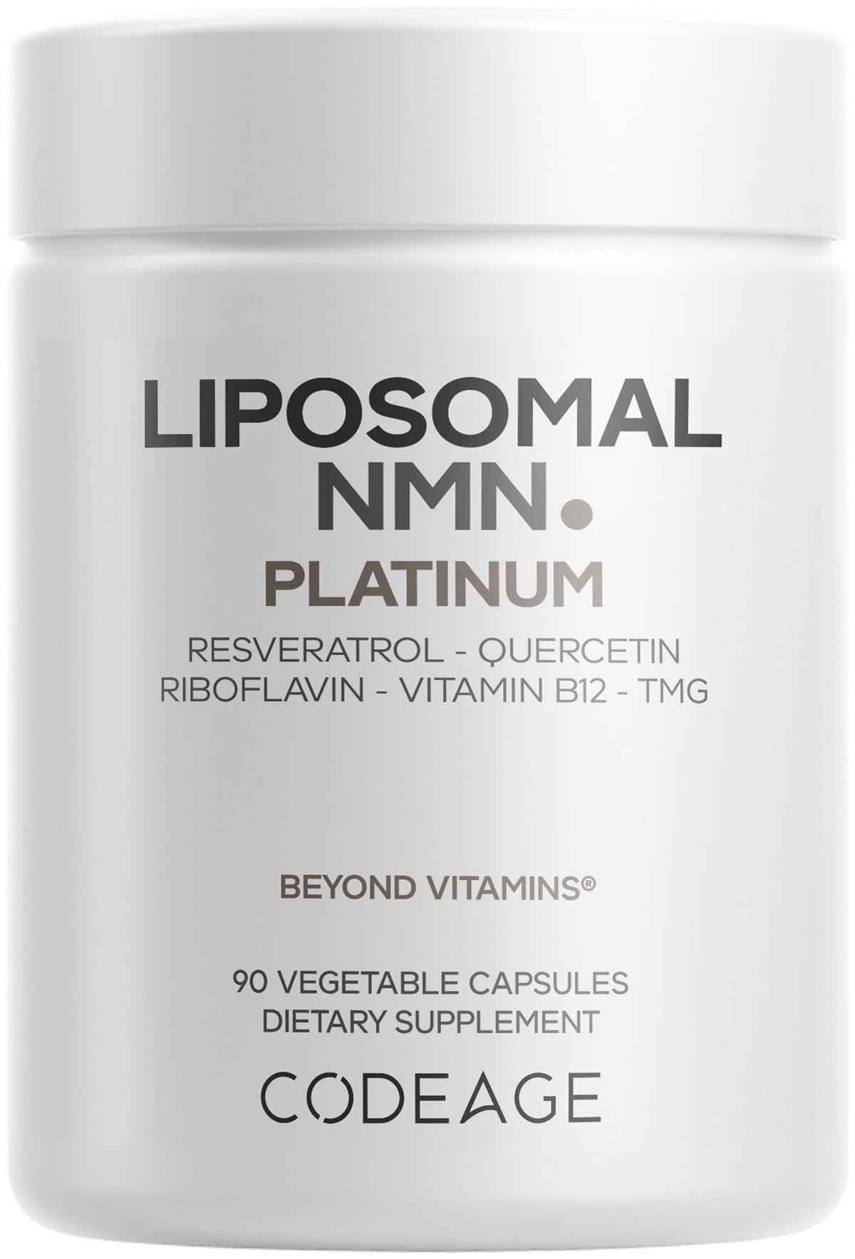 Codeage Liposomal NMN 500mg capsules front view