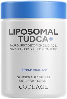 Codeage Liposomal TUDCA+ flacon de 60 capsules vue de face
