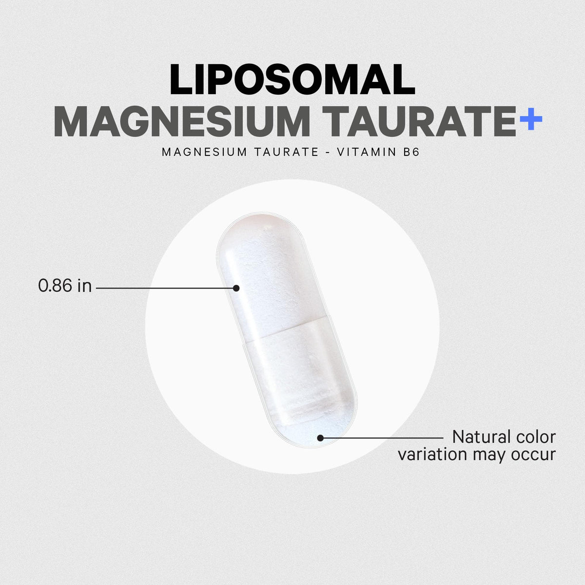 Codeage Magnésium Taurate+ capsules sur un fond naturel