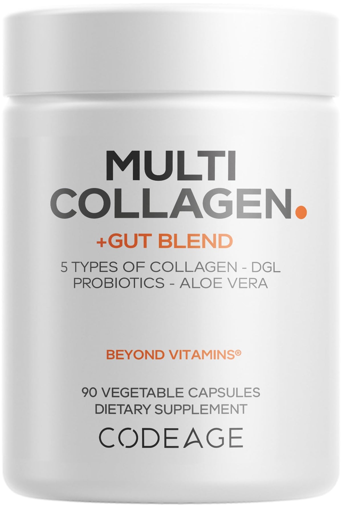 Codeage Multi Collagen Gut Blend 90 capsules vue de face