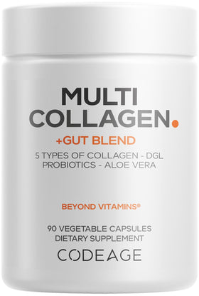 Codeage Multi Collagen Gut Blend 90 capsules vue de face