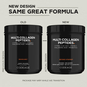 Codeage Multi Collagen Peptides Poudre 721g avec boissons
