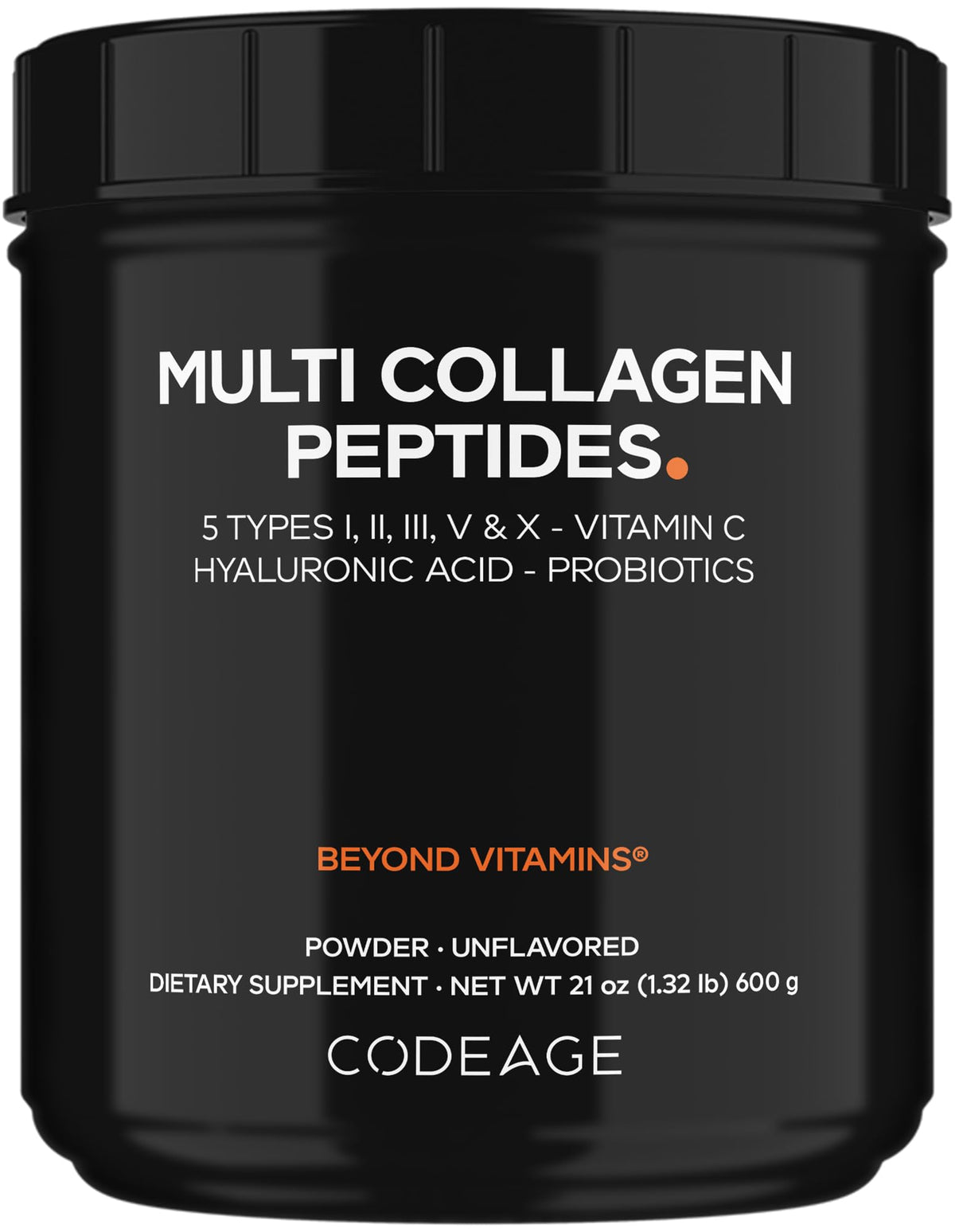 Codeage Multi Collagen Peptides Poudre 721g vue de face