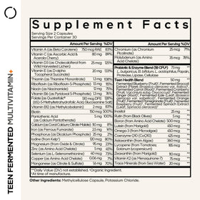 Codeage Multivitamine Adolescent 60 capsules emballage