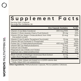 Codeage multivitamine femme 50+ 30 capsules côté