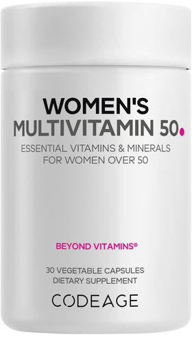 Codeage multivitamine femme 50+ 30 capsules vue avant