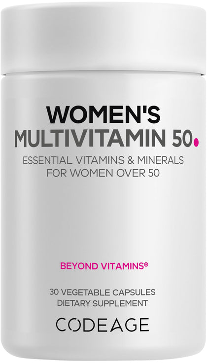 Codeage multivitamine femme 50+ 30 capsules vue avant