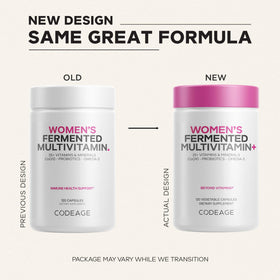 Codeage Multivitamine Femme étiquette avec ingrédients