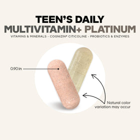 Codeage Multivitamine Teen+ Platinum étiquette du produit