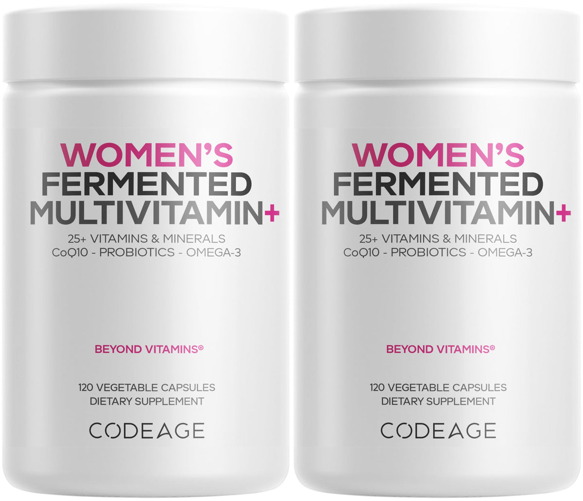 Codeage Multivitamines Quotidiennes Femmes 2-Pack vue de face